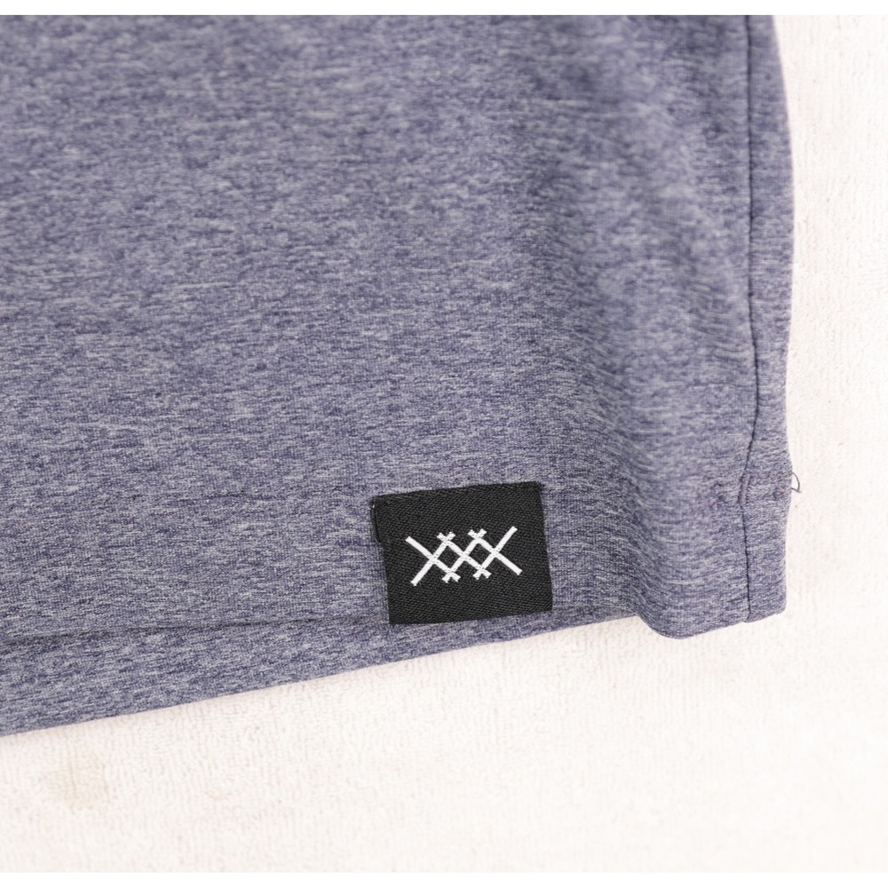 Rhone Reign Hoodie Mens Large Blue Heathered Long Sleeve Activewear Athleisure - Picture 3 of 10
